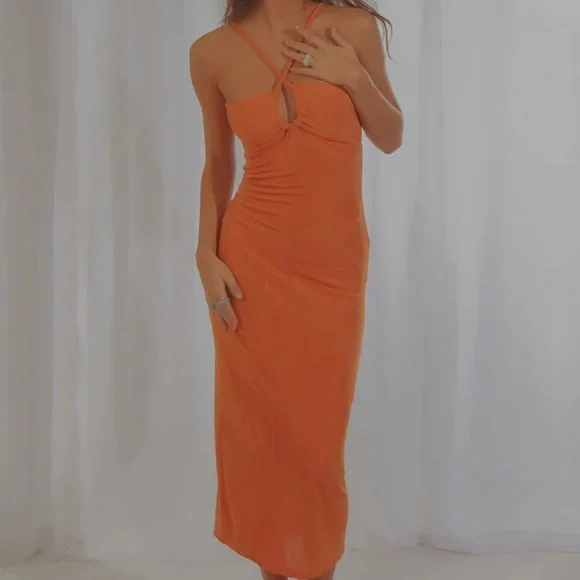 PEPPERMAYO your revolution MIDI dress orange - Picture 2 of 2